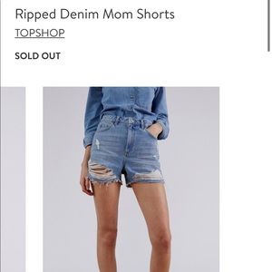 Topshop Moto Mom Shorts